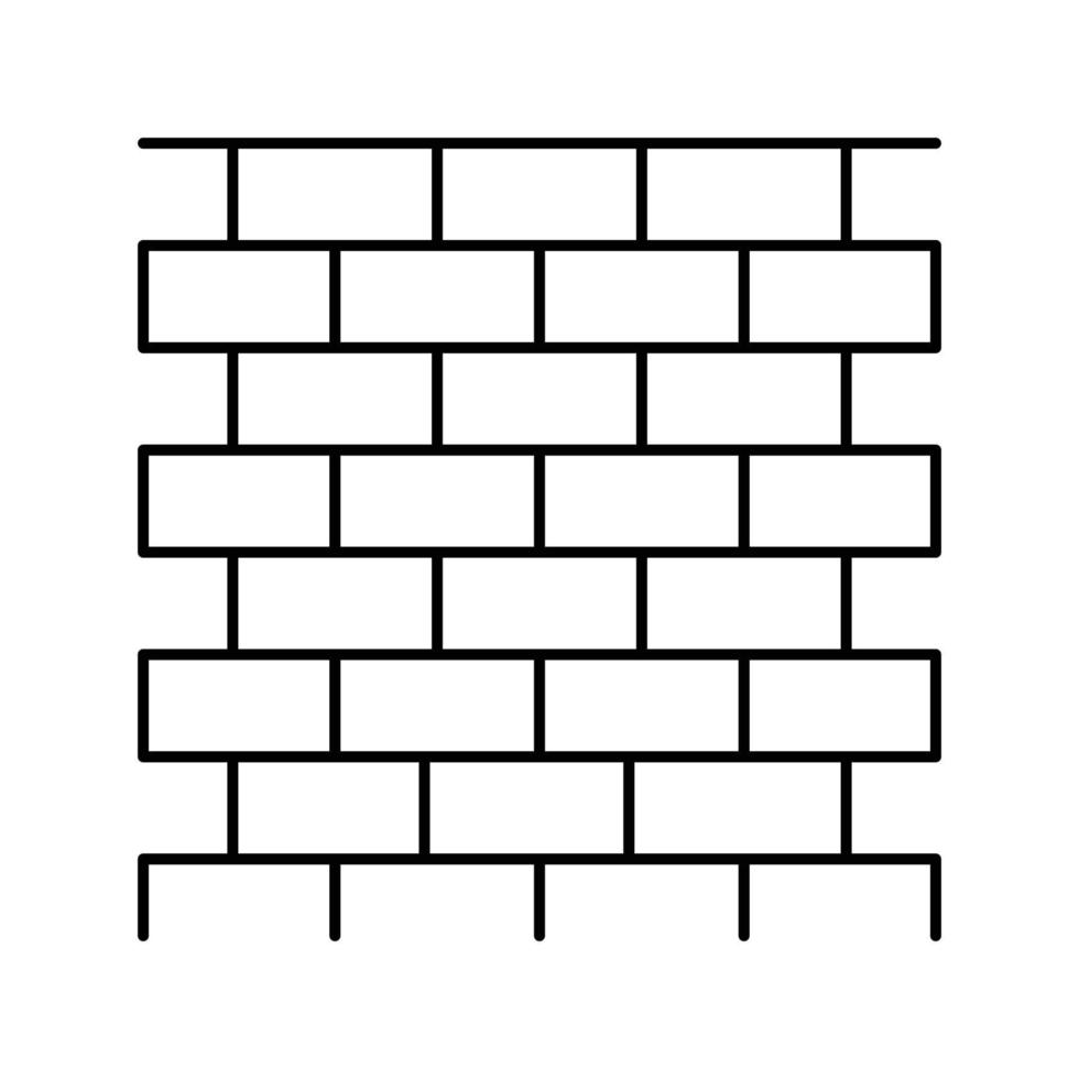 walls building structure line icon vector illustration