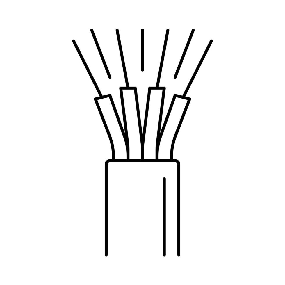 phone wire cable line icon vector illustration