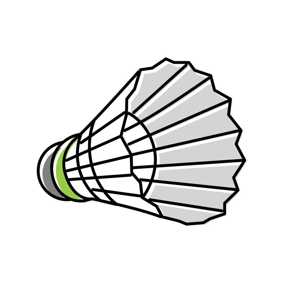 shuttlecock sport color icon vector illustration