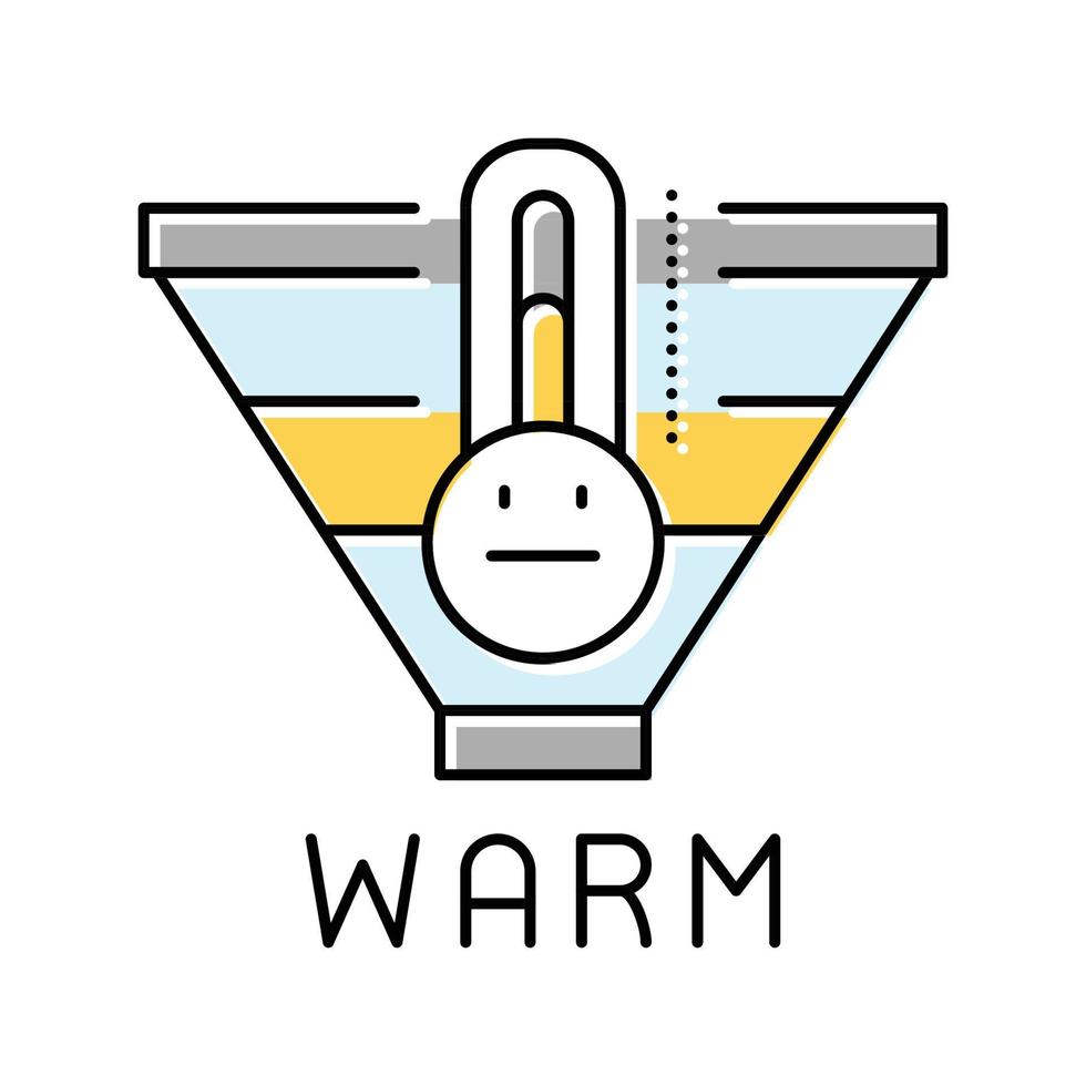 warm leads color icon vector illustration