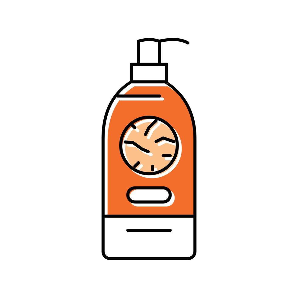 dry skin cream color icon vector illustration