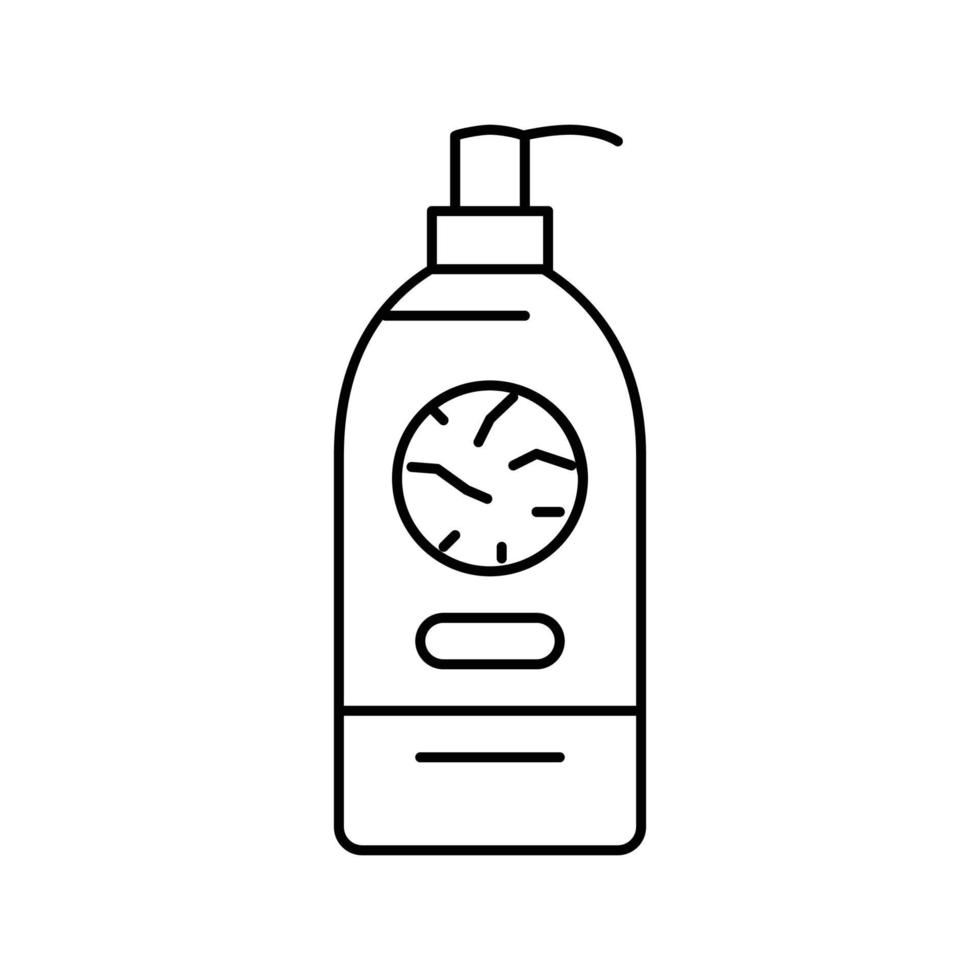 dry skin cream line icon vector illustration