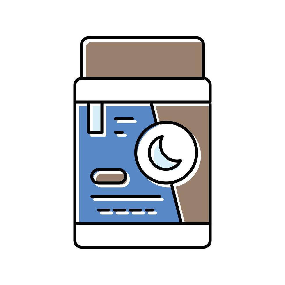 night cream product color icon vector illustration