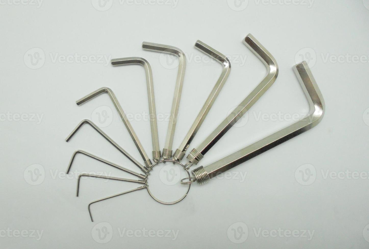hexagonal key wrench set photo