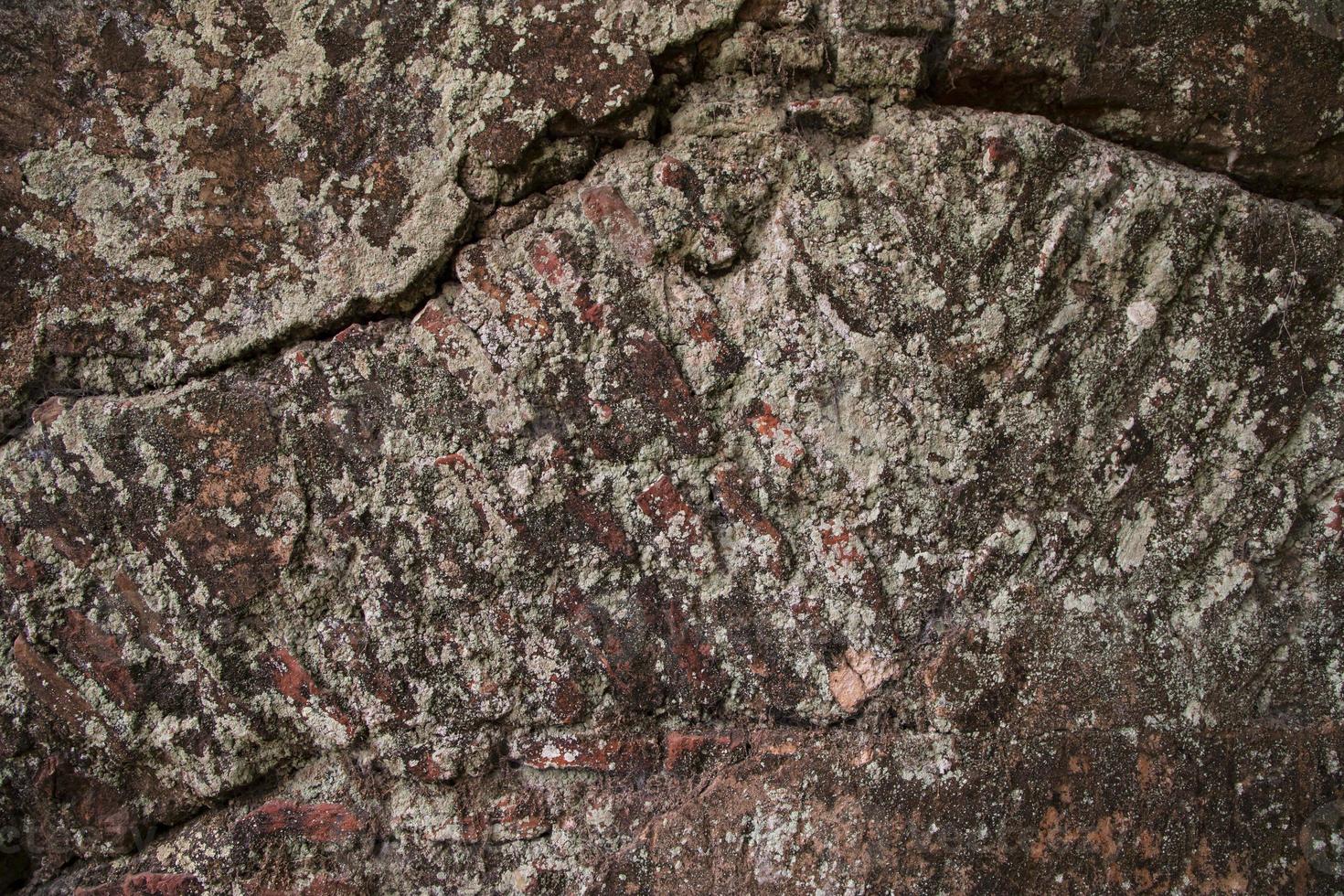 Stone texture background. Close-up of a stone surface with cracks and scratches photo