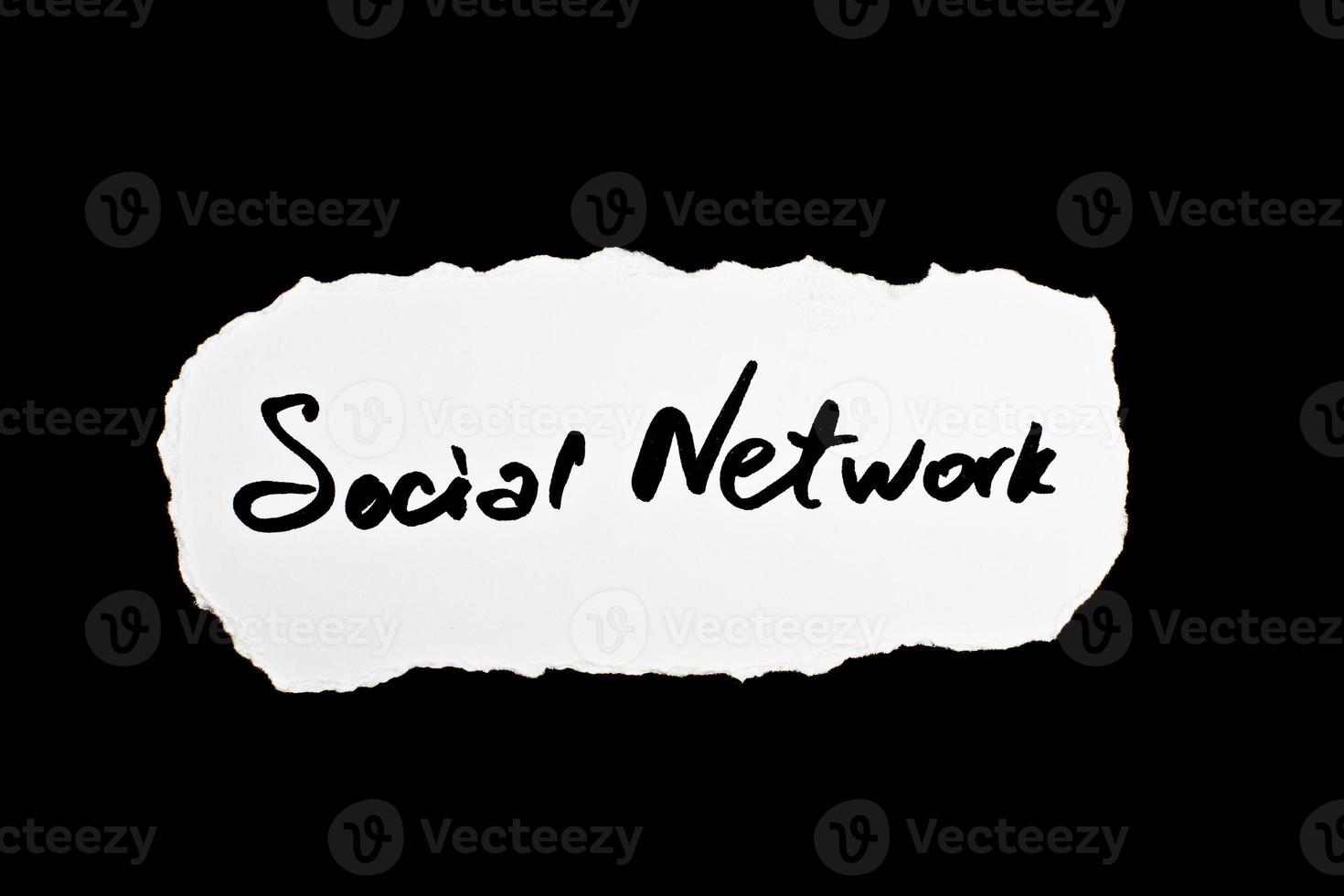 Social Network lettering photo