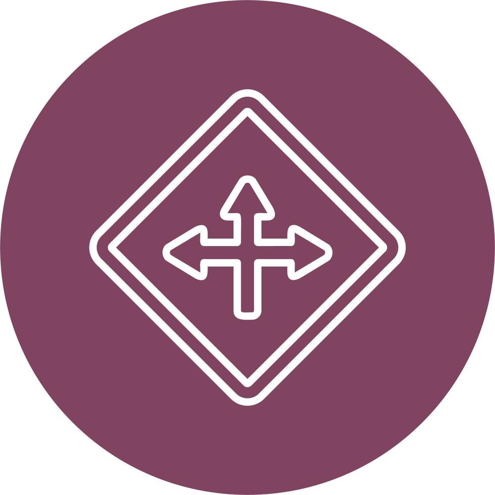 Intersection Vector Icon