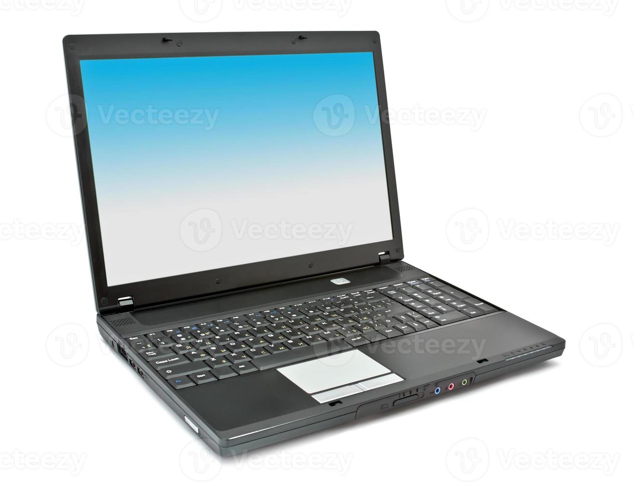 laptop on white photo