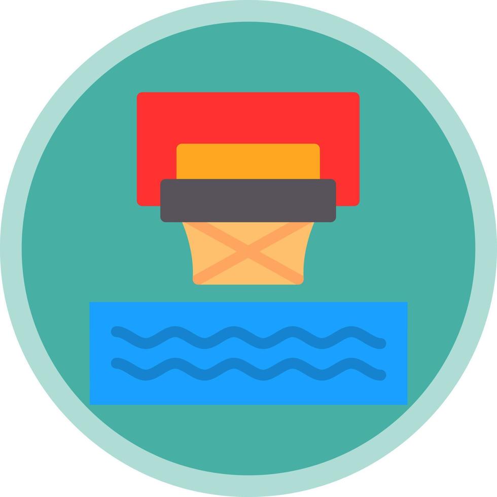 diseño de icono de vector de baloncesto de agua