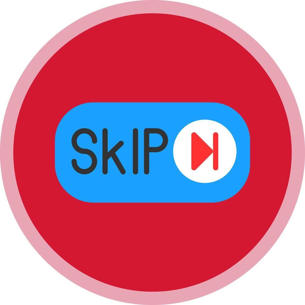 Skip Ad Vector Icon Design