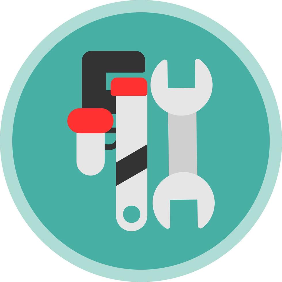 Pipe Wrench Vector Icon Design