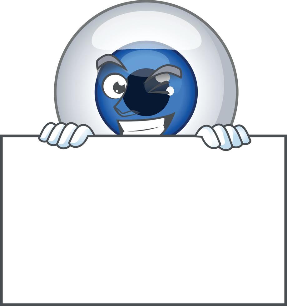 humano ojo pelota dibujos animados personaje vector