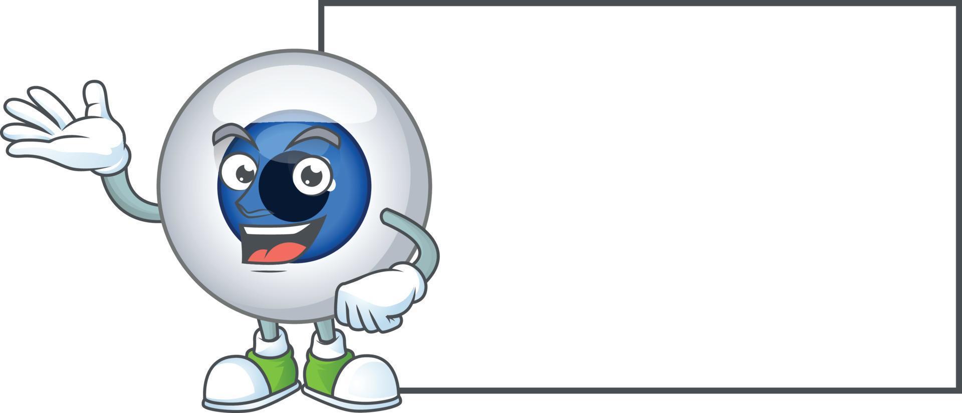 Human eye ball Cartoon character vector