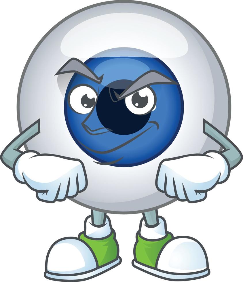 Human eye ball Cartoon character vector