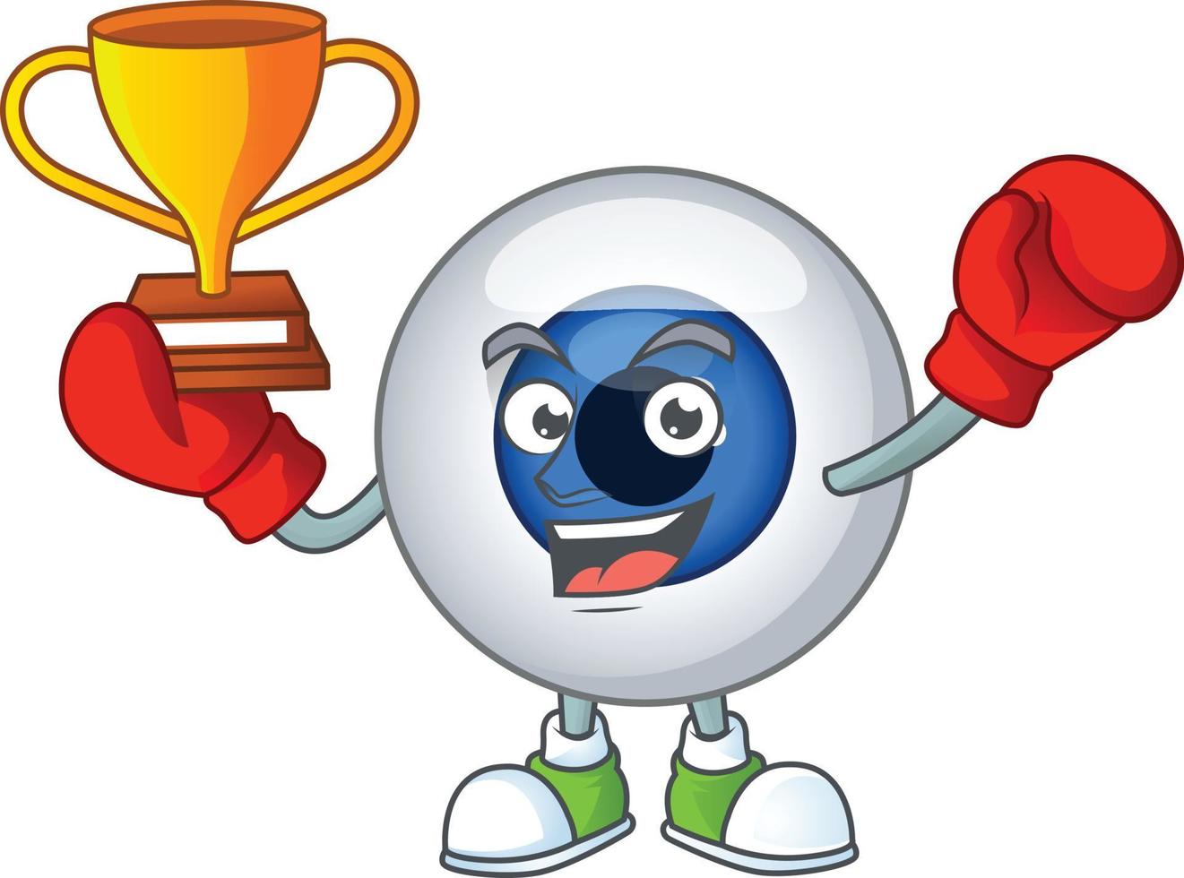 Human eye ball Cartoon character vector