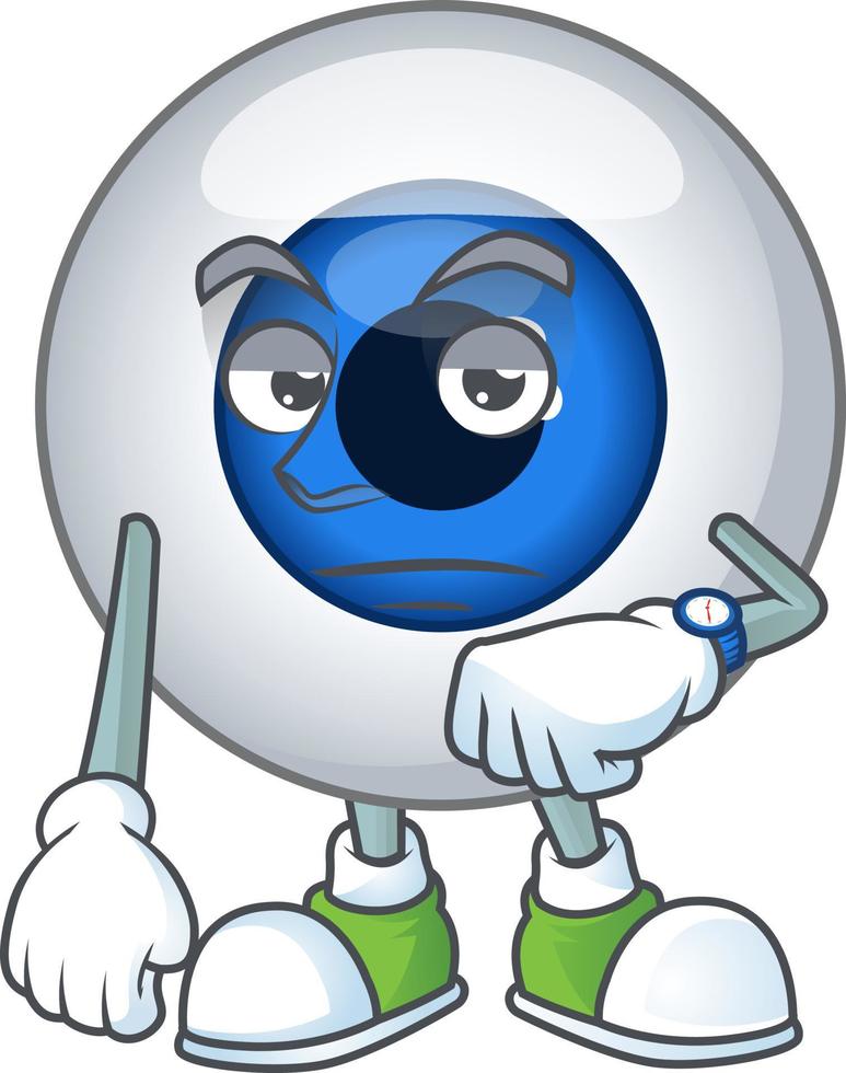 Human eye ball Cartoon character vector