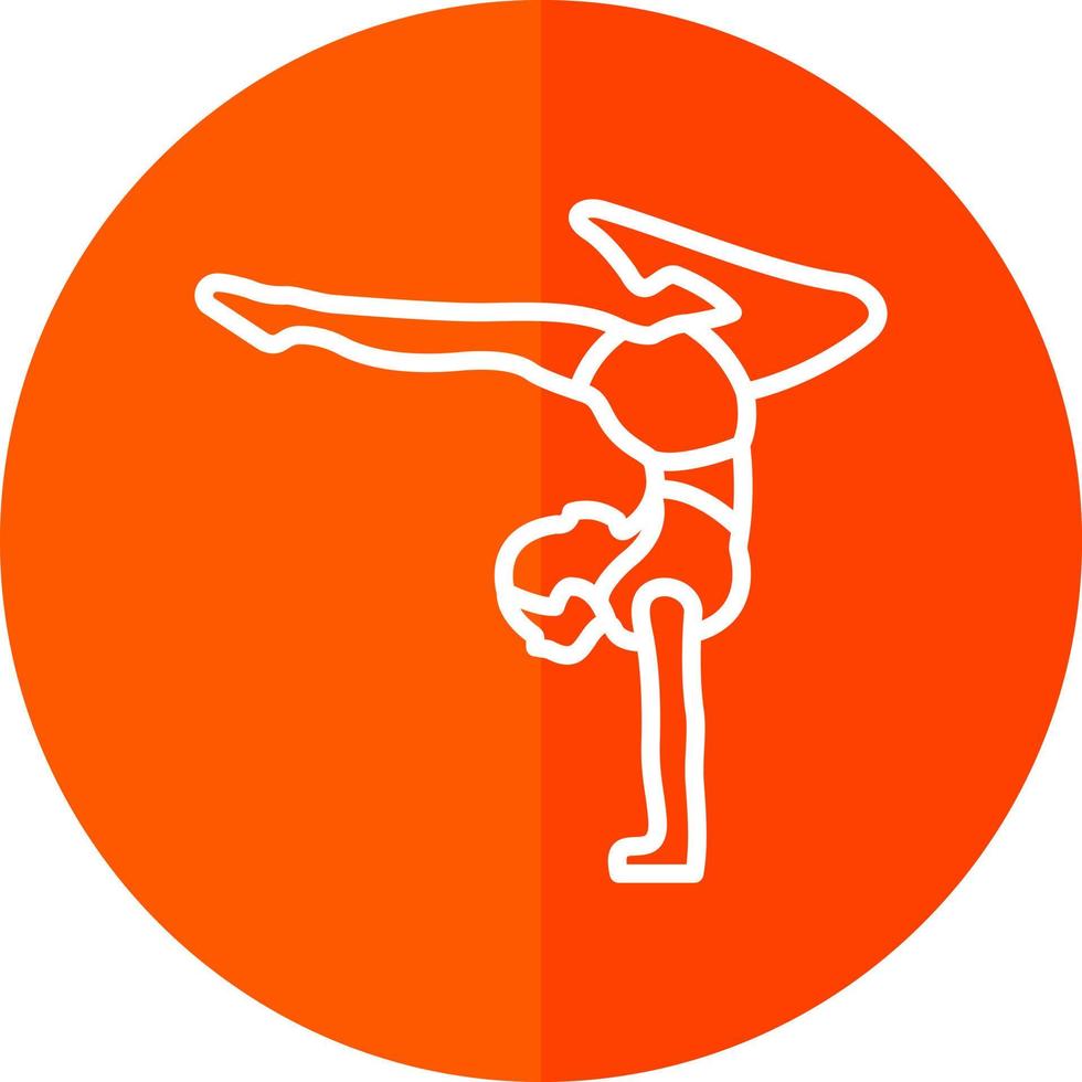 Acrobatic Vector Icon Design