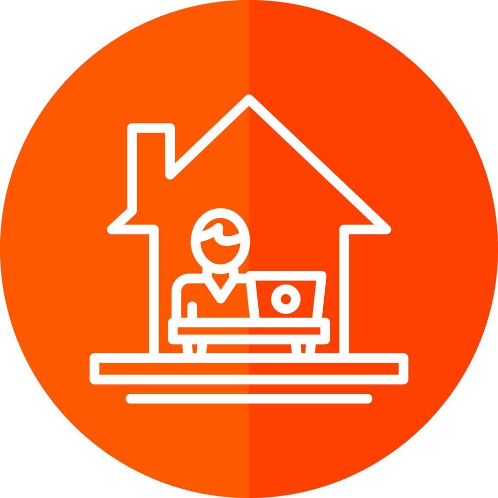 Work From Home Vector Icon Design