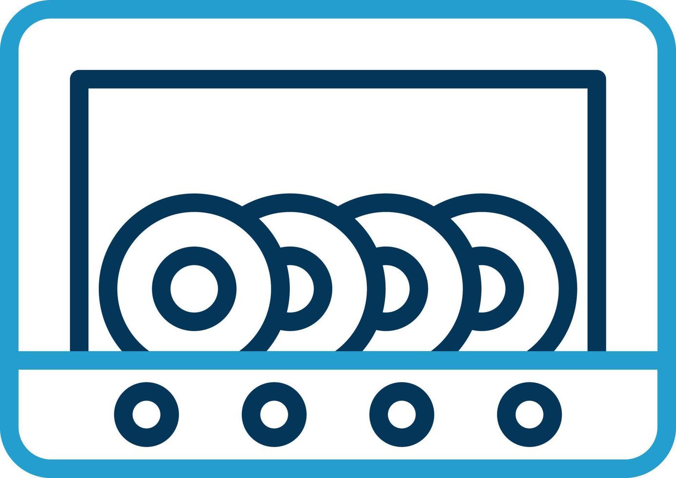 diseño de icono de vector de lavadora de platos