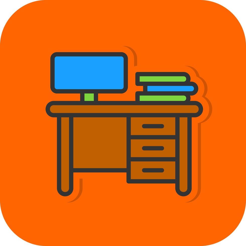 Work Table Vector Icon Design