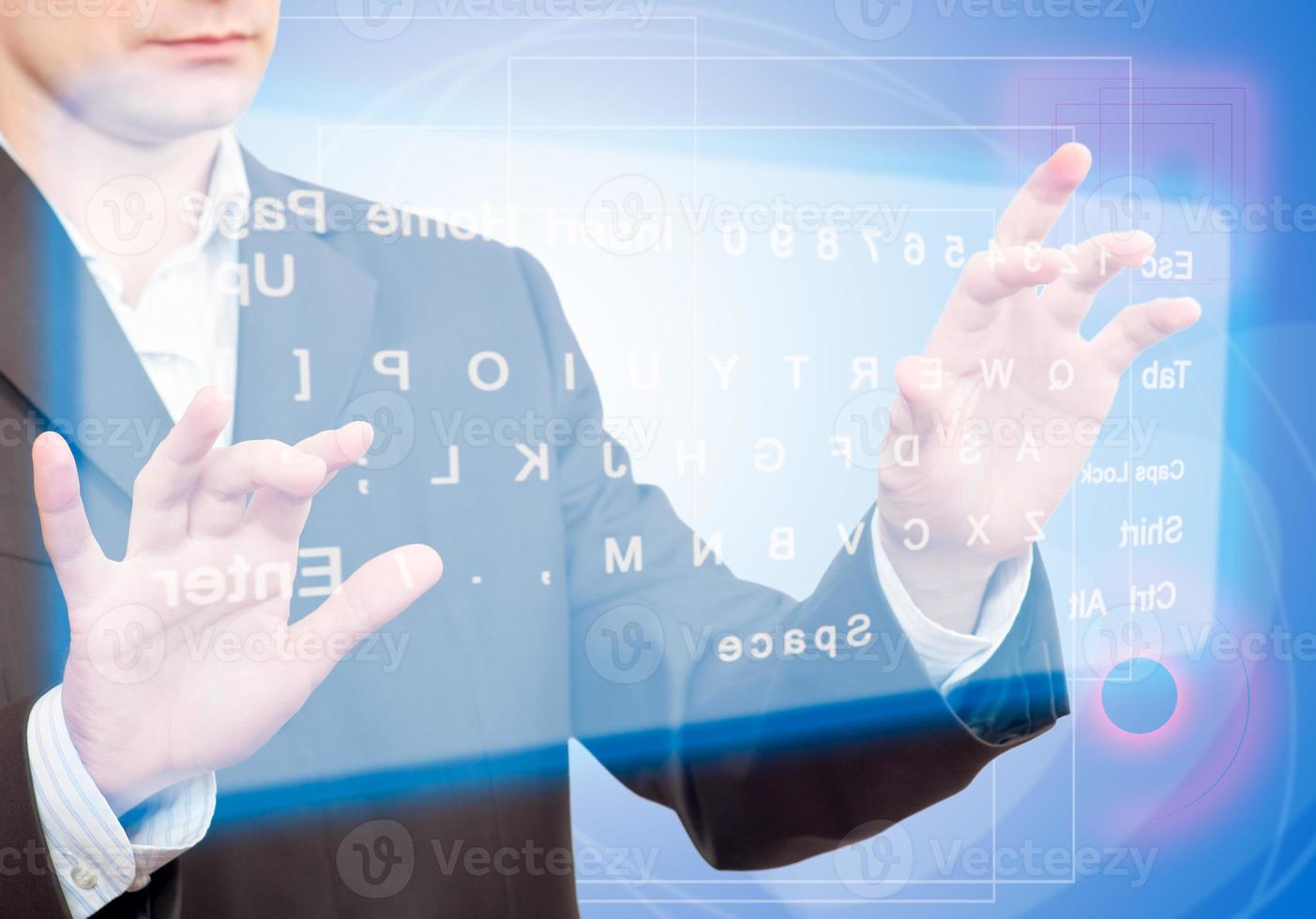 Virtual keyboard concept photo