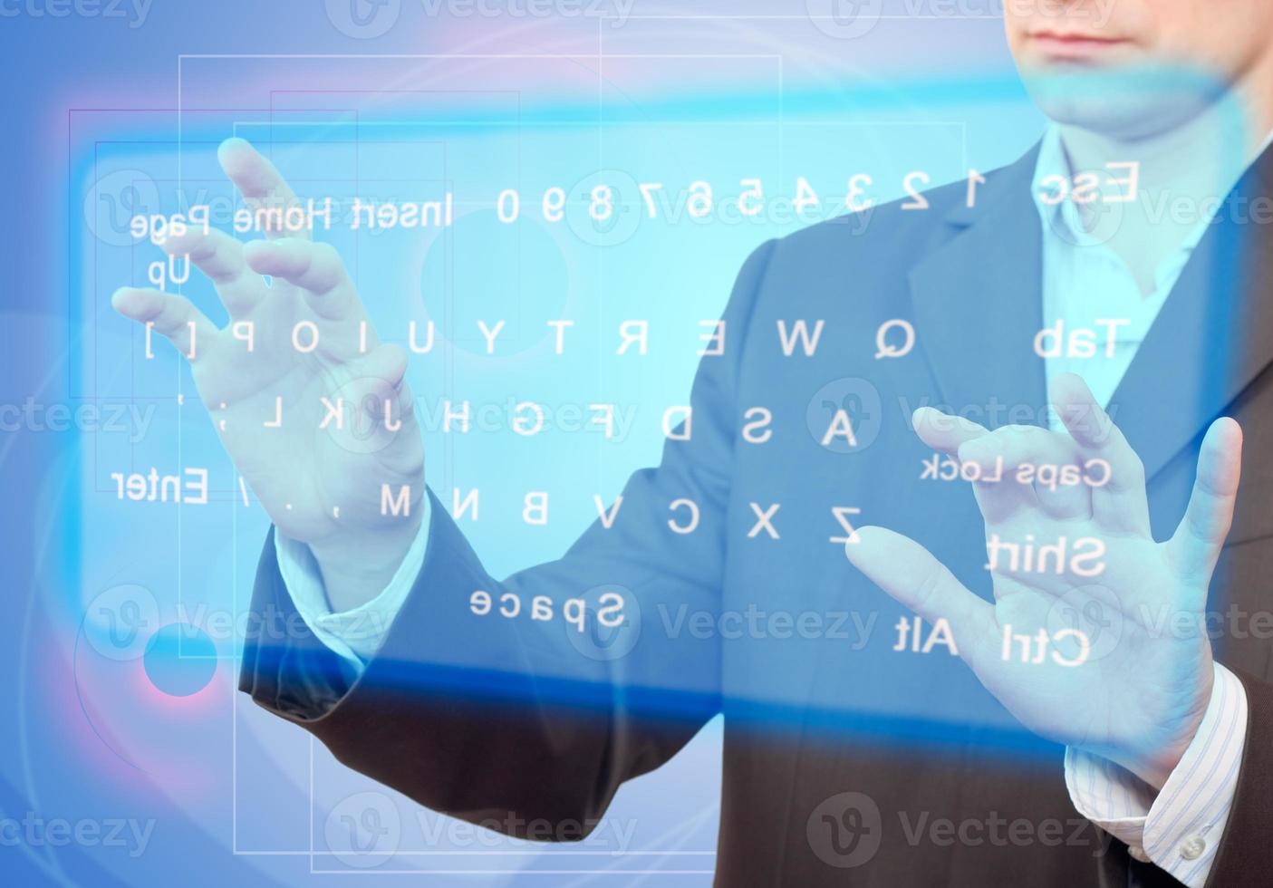 Virtual keyboard concept photo