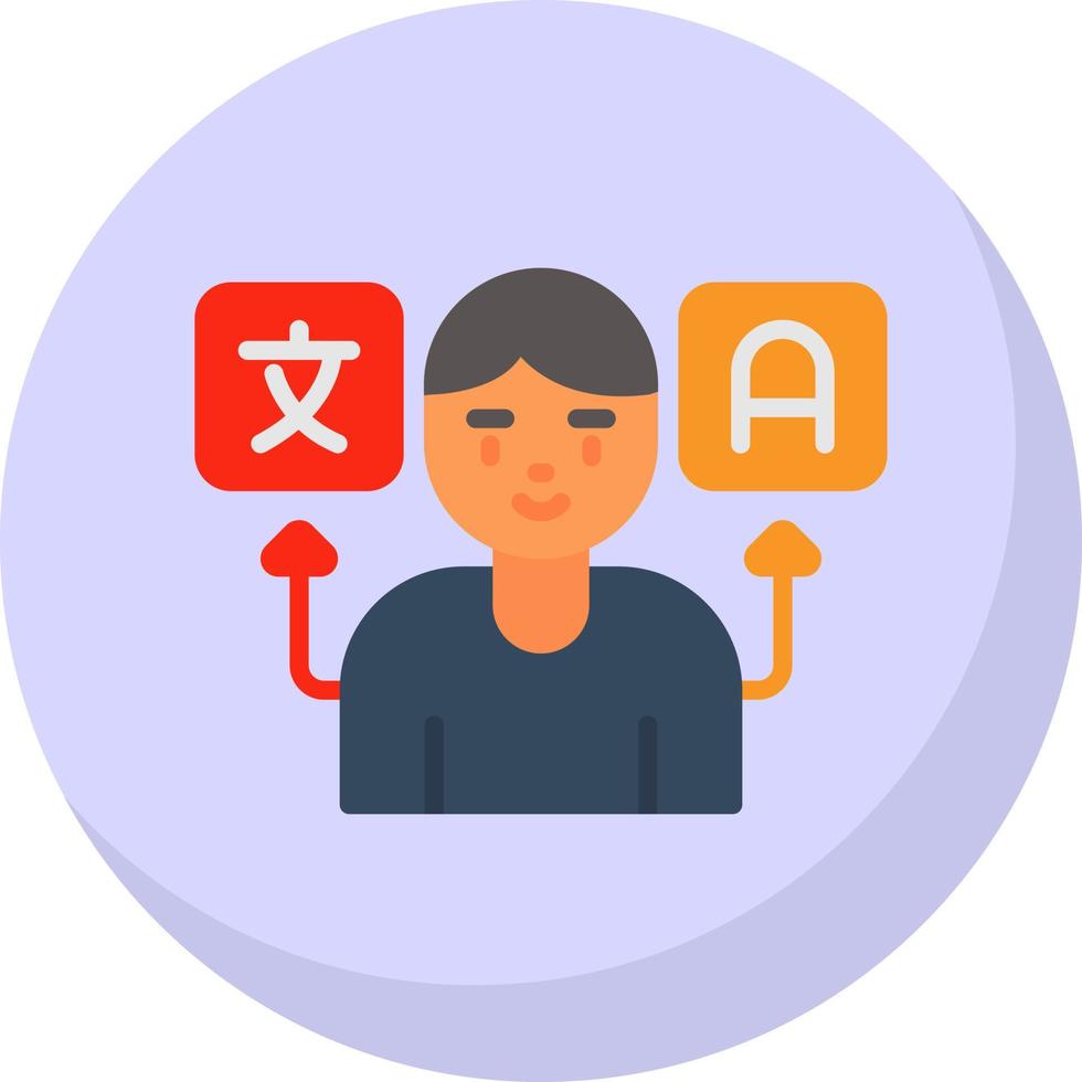 Translator Vector Icon Design