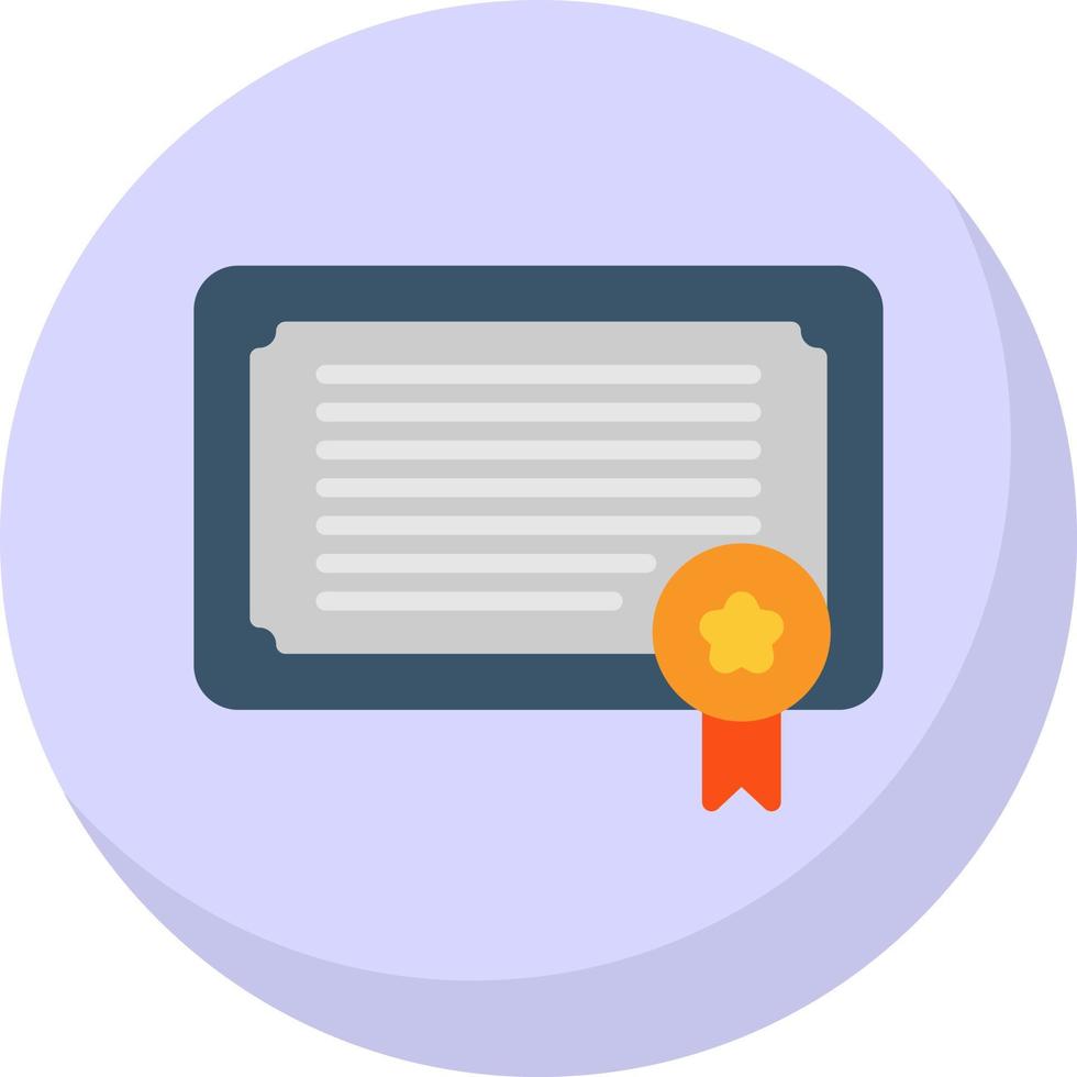 Certificate Vector Icon Design