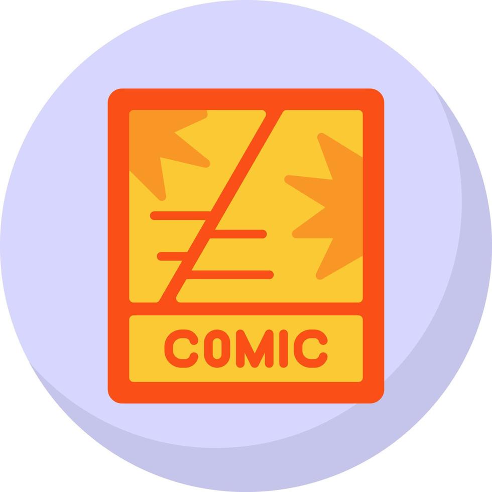 Comic Book Vector Icon Design