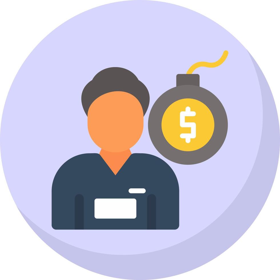 Debt Vector Icon Design