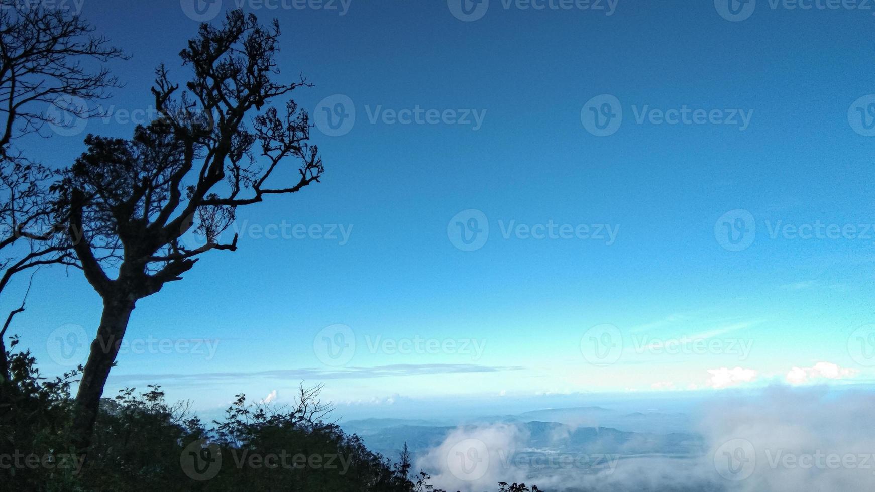 landscape above the mountain photo