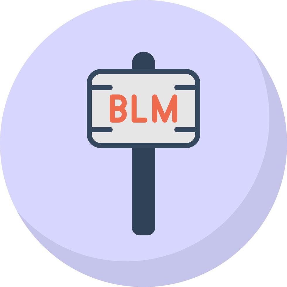 Black Lives Matter Vector Icon Design