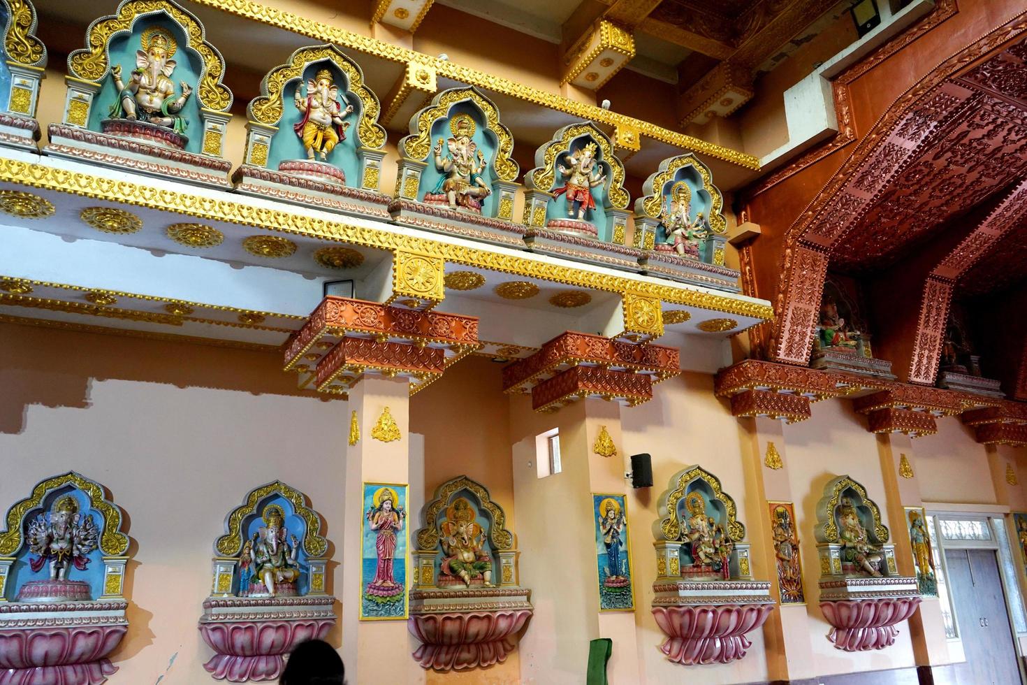 Interior of Siddhivinayak Temple at Rhenock, Sikkim photo