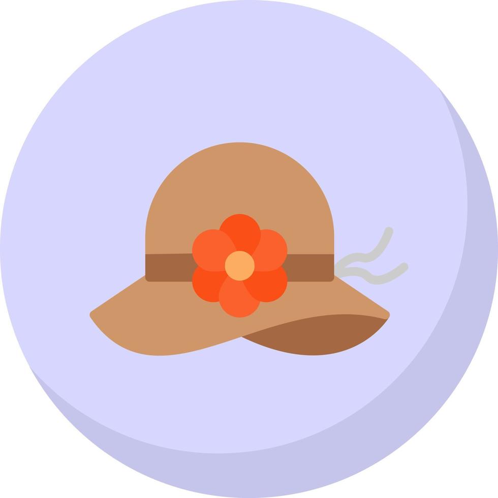 diseño de icono de vector de sombrero de pamela