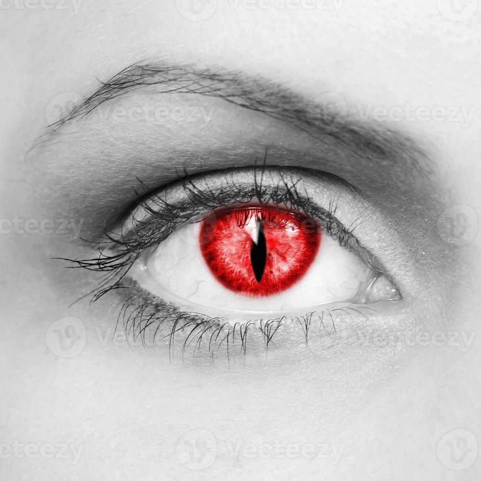 Vampire red eye photo