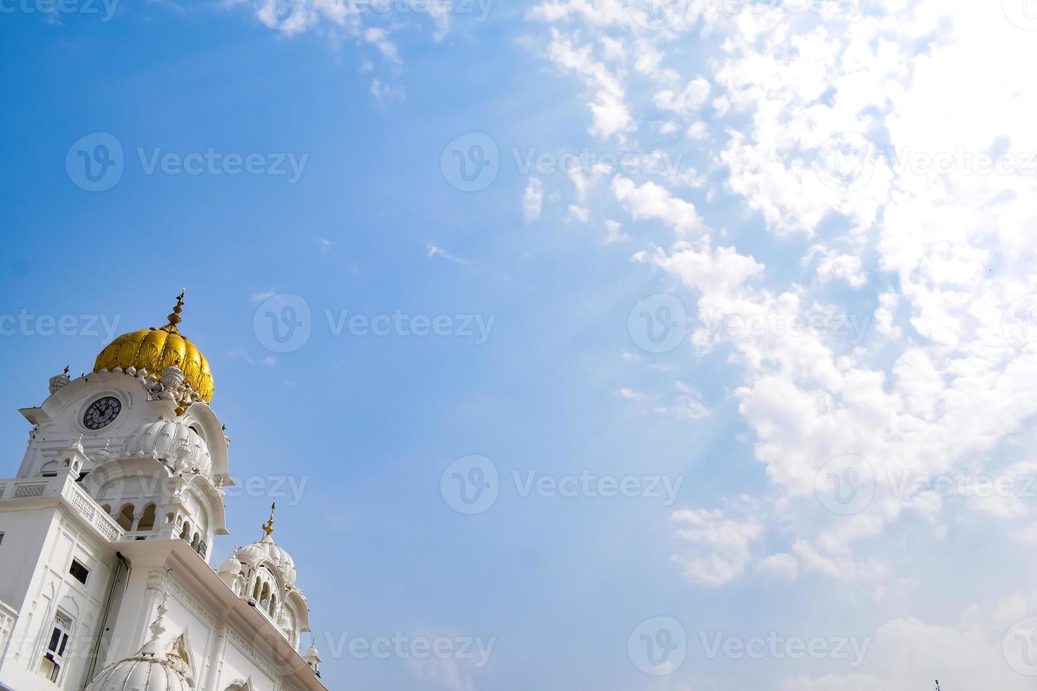 View of details of architecture inside Golden Temple - Harmandir Sahib in Amritsar, Punjab, India, Famous indian sikh landmark, Golden Temple, the main sanctuary of Sikhs in Amritsar, India photo