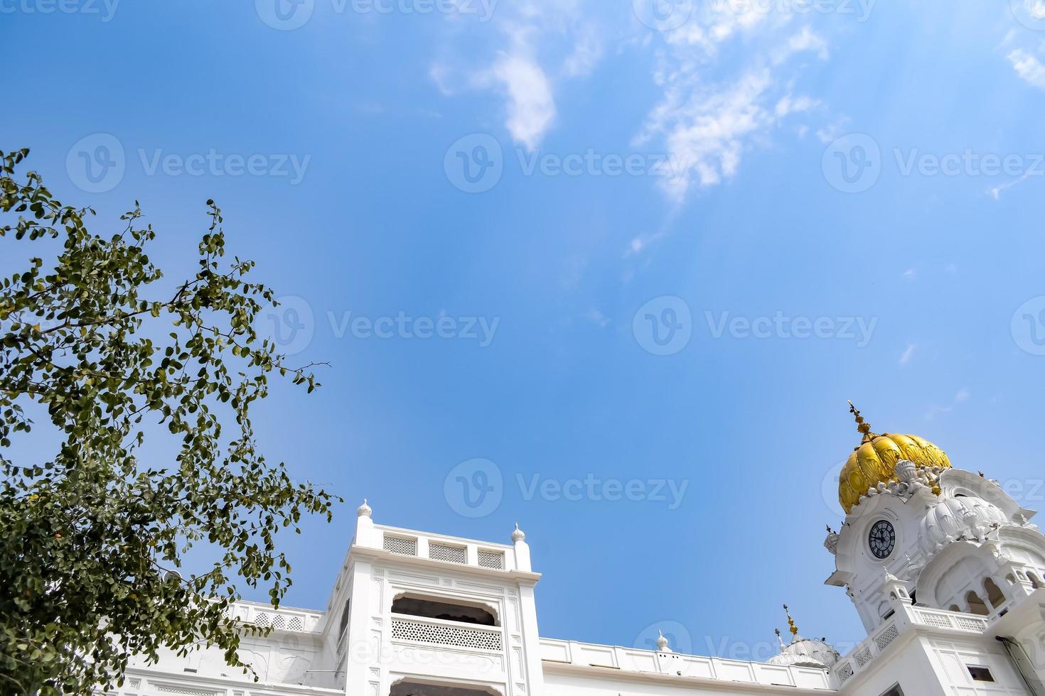 View of details of architecture inside Golden Temple - Harmandir Sahib in Amritsar, Punjab, India, Famous indian sikh landmark, Golden Temple, the main sanctuary of Sikhs in Amritsar, India photo