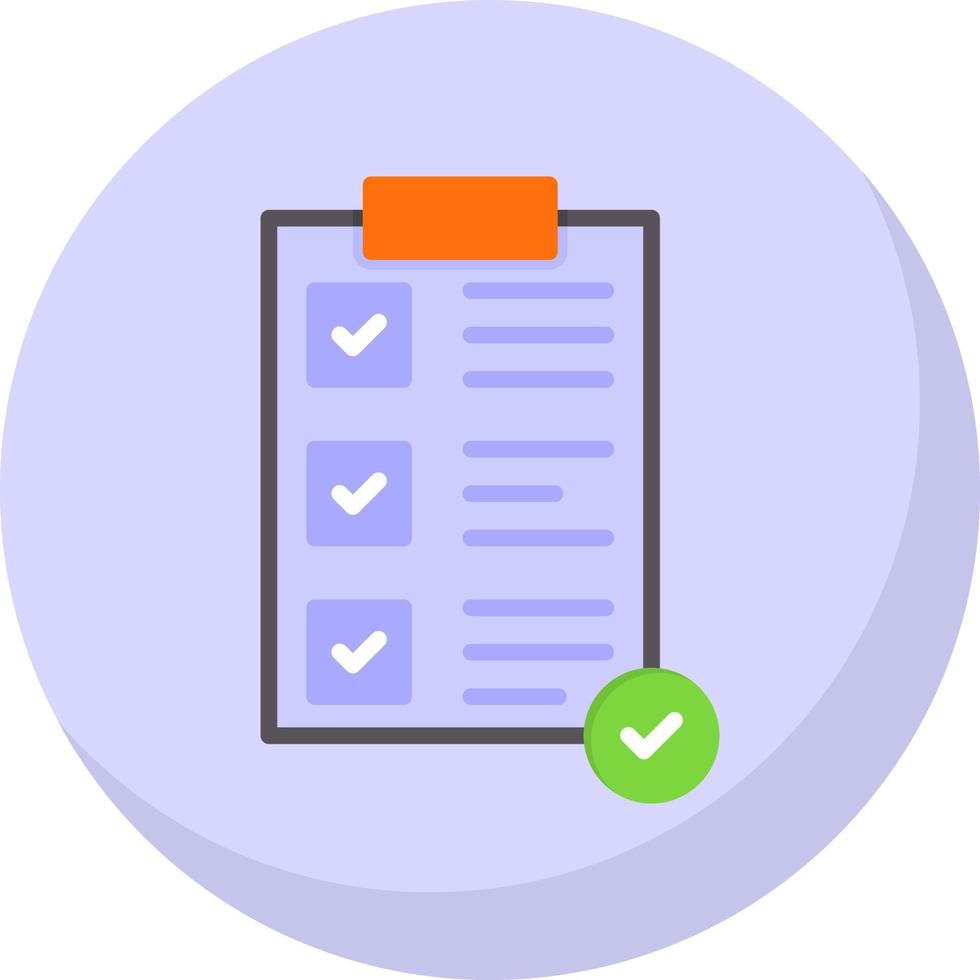 Completed Task Vector Icon Design
