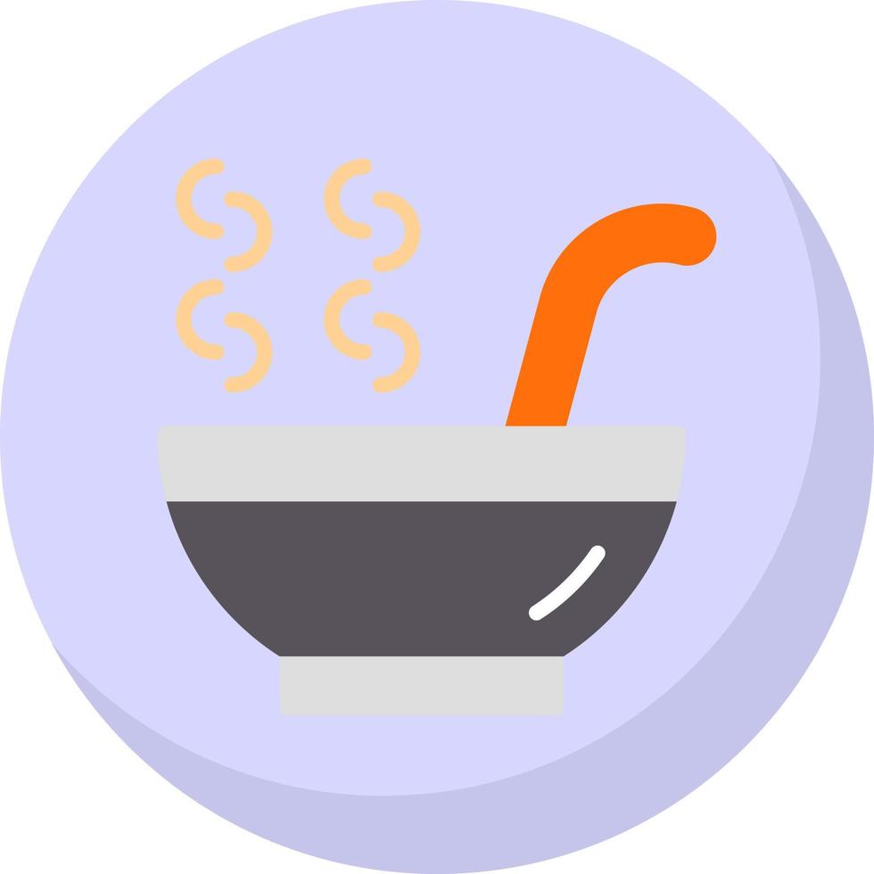 Hot Soup Vector Icon Design