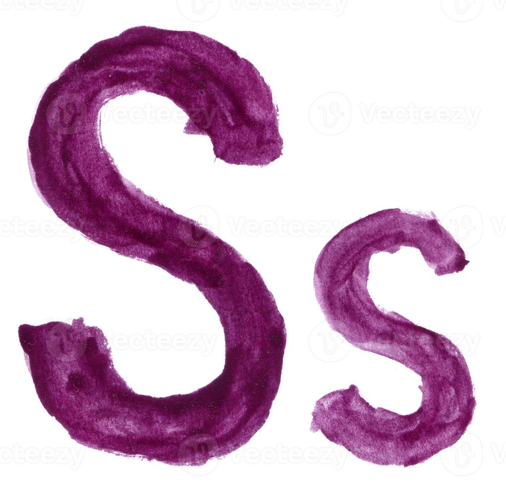 Alphabet letters S photo