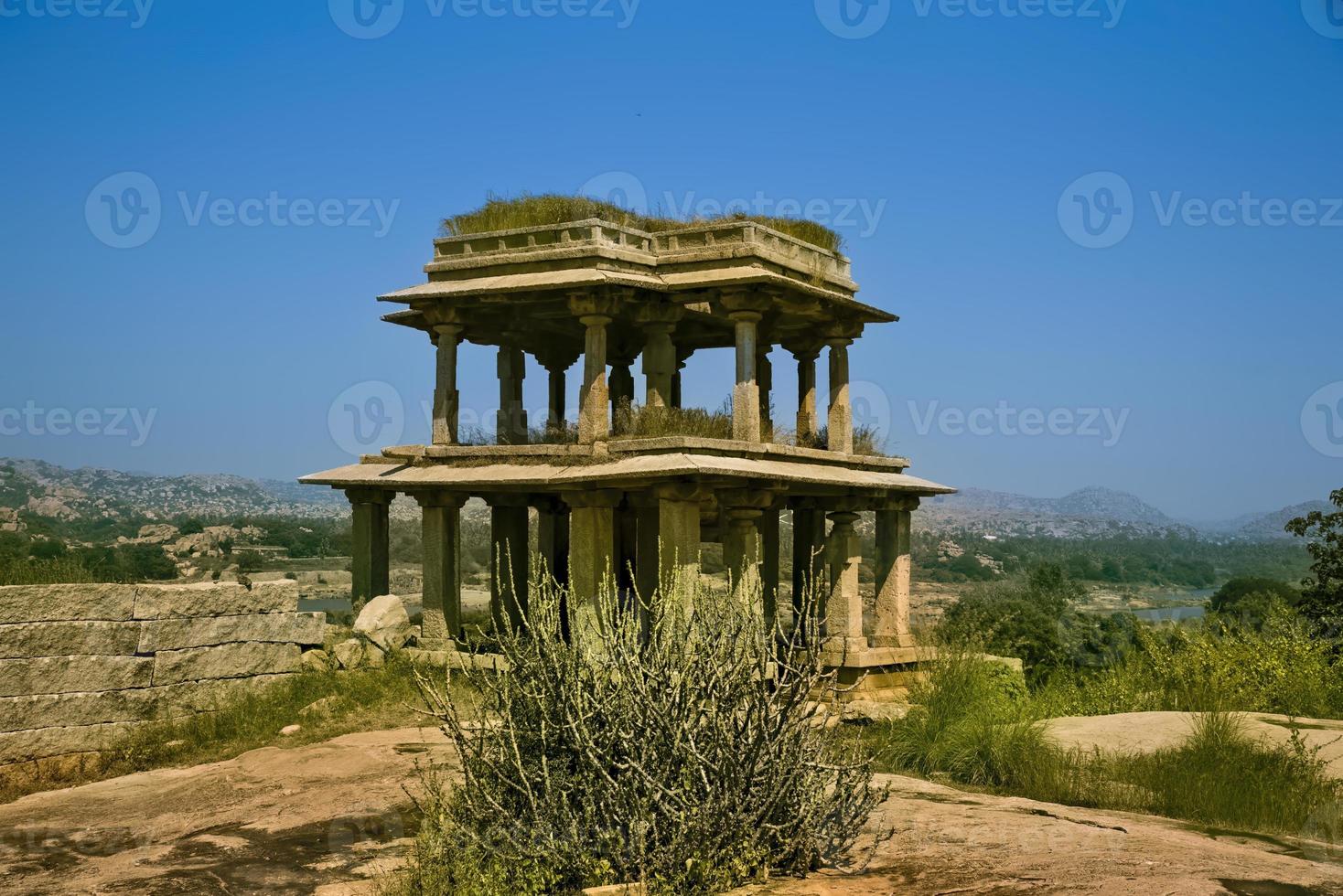 Narasimha Temple is located on the slope of Gandhamadhana hill at Hampi photo