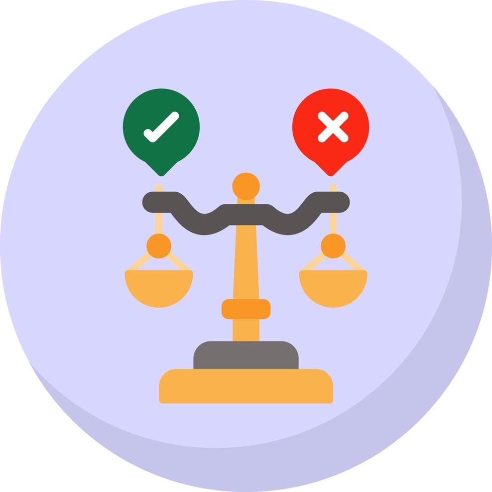 Judgment Vector Icon Design