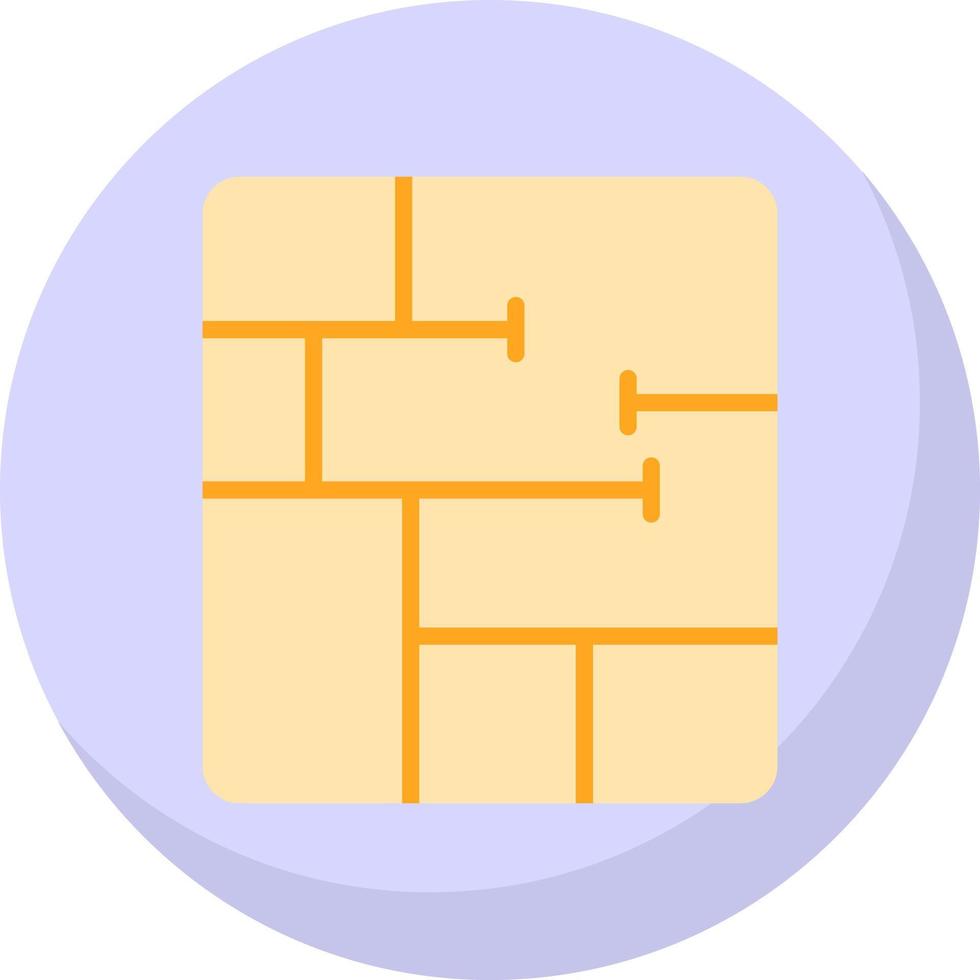 Floor Plan Vector Icon Design