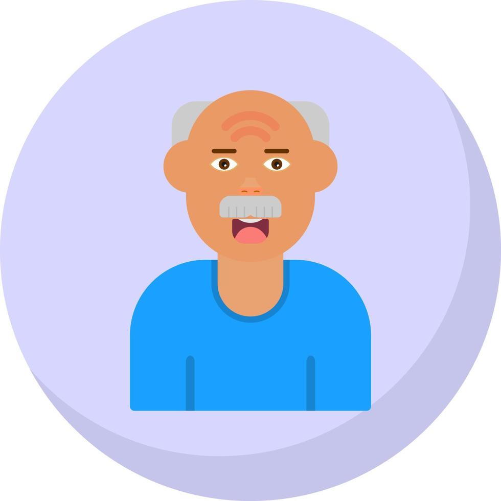 Elderly Vector Icon Design