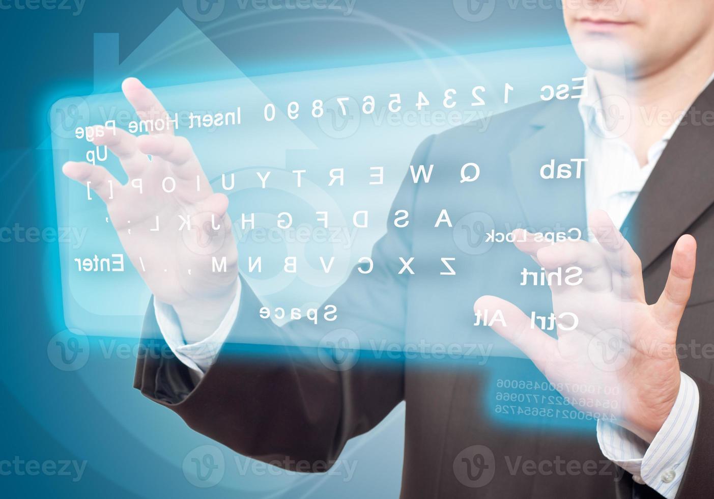 Virtual keyboard concept photo