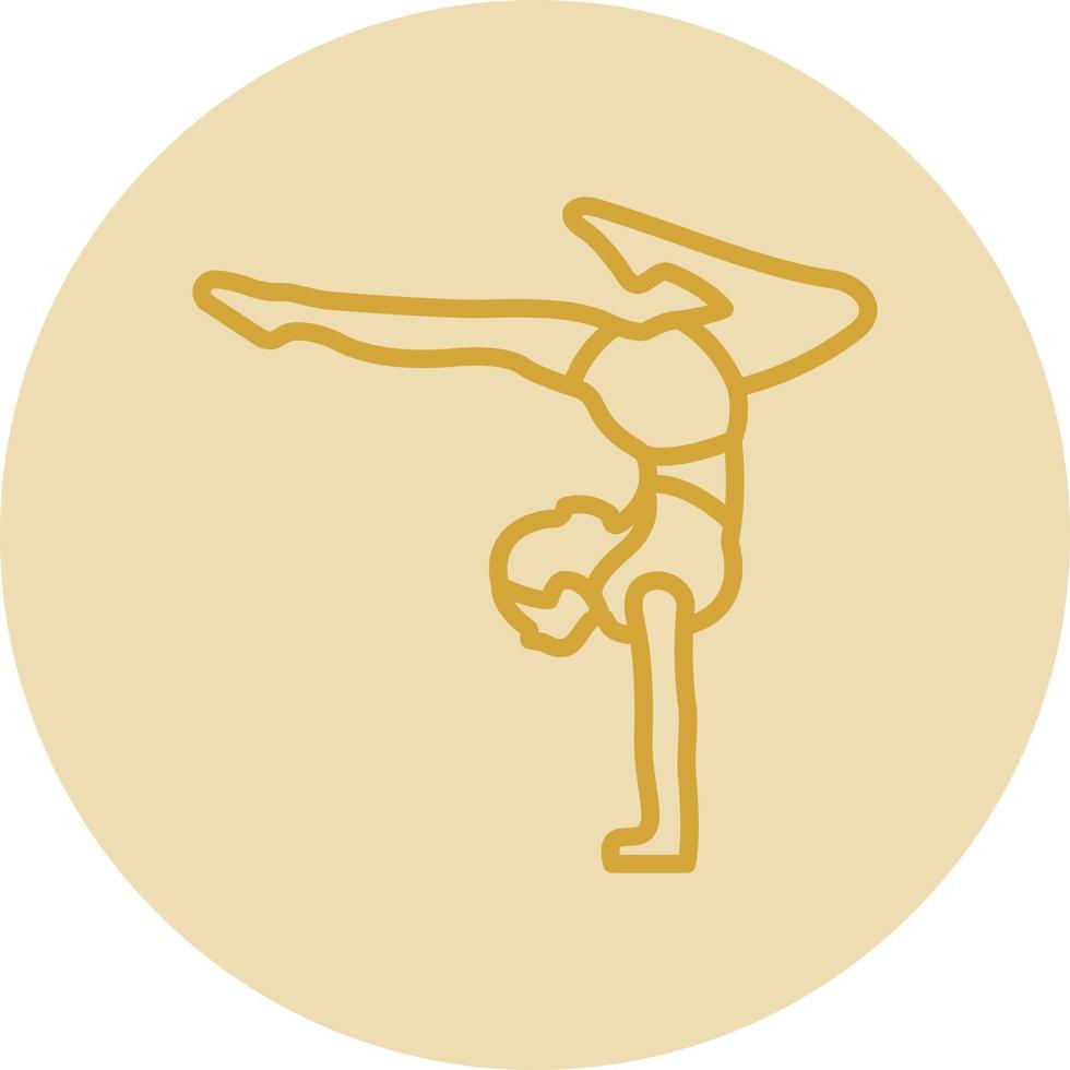 Acrobatic Vector Icon Design