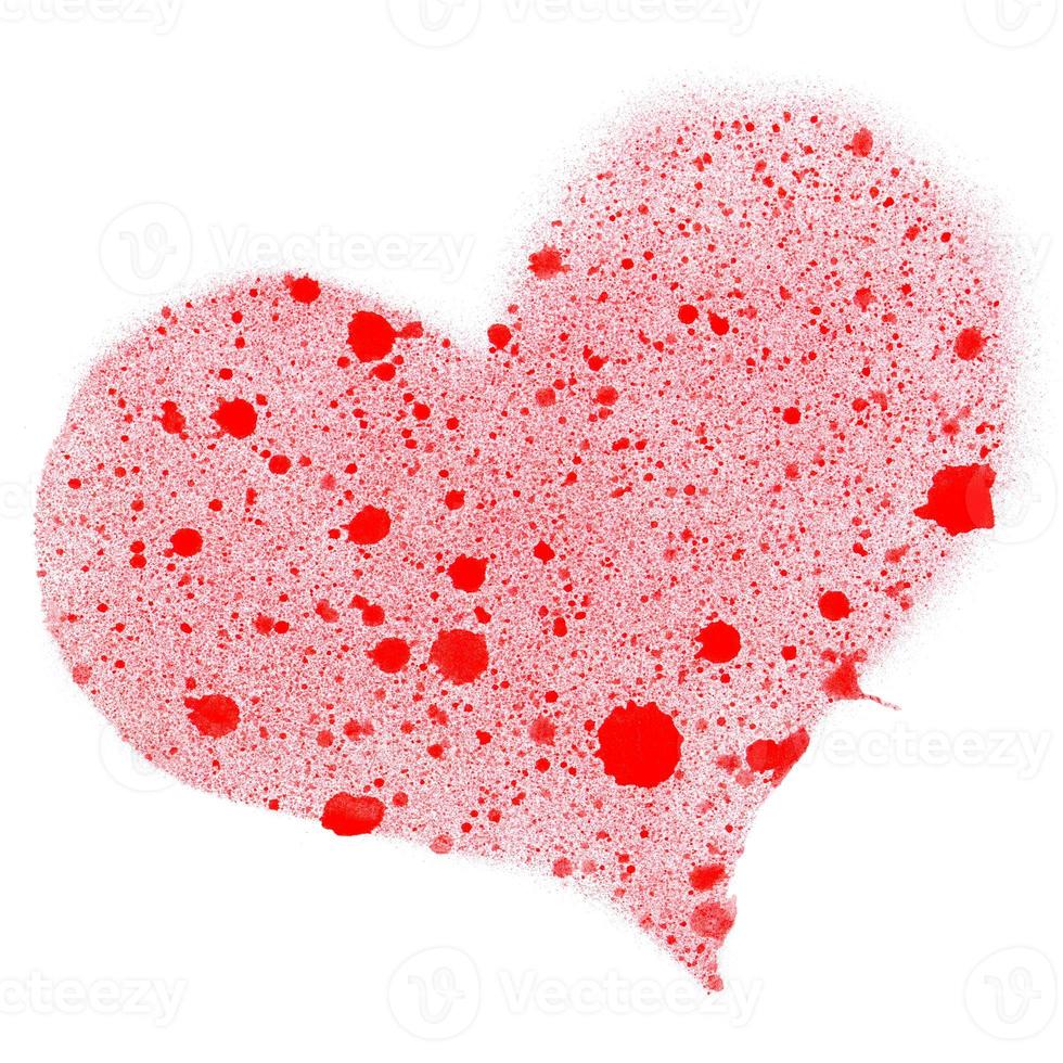 Textured Red heart photo