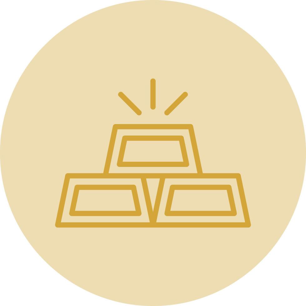 diseño de icono de vector de lingotes de oro