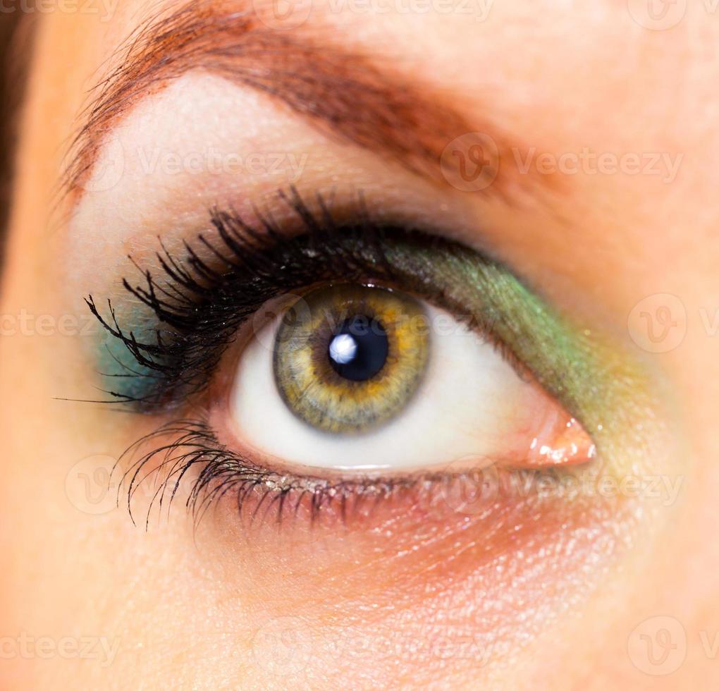 Close-up of a beautiful woman's eye photo