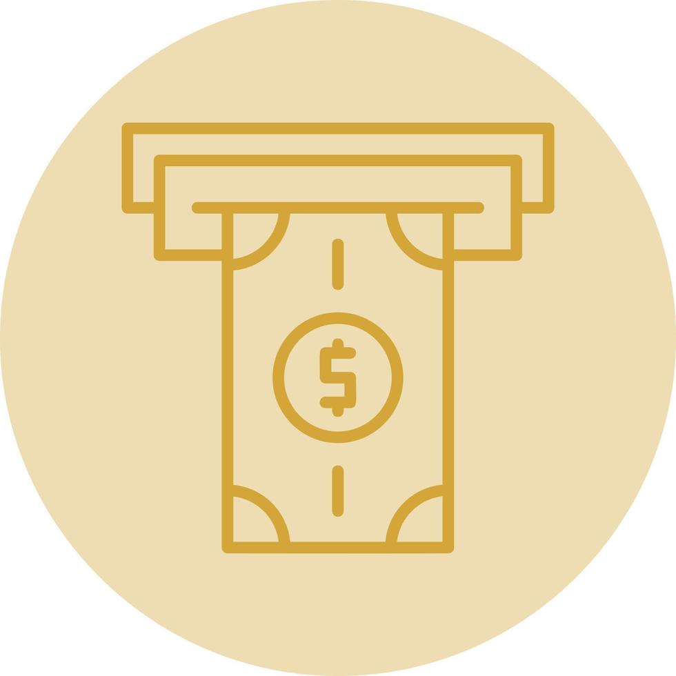 Money Withdrawal Vector Icon Design